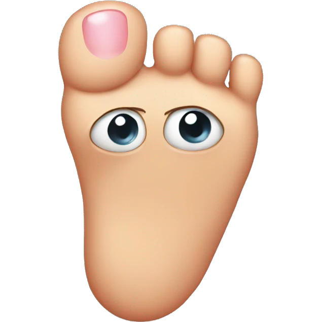 Hurt big toe emoji