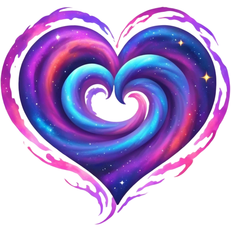 Galaxy heart emoji