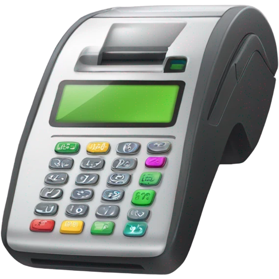 Debit card pos terminal mobil emoji