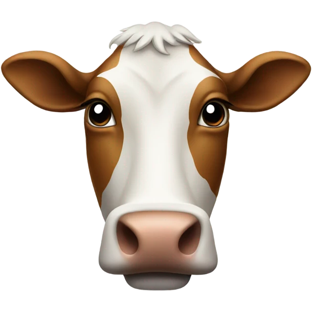 Disappearing cow emoji