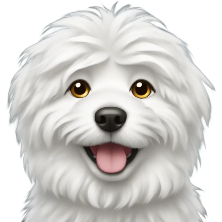 White fluffy dog emoji