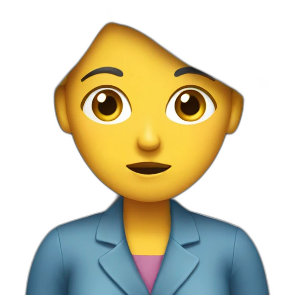 telework-lady-confused emoji