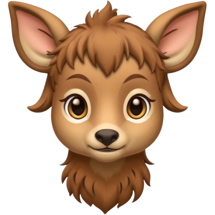 Adult Cute Druid human like fawn emoji