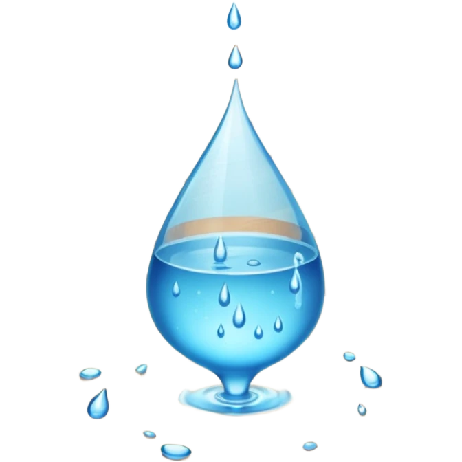 Water Spills from a glass to the floor  emoji