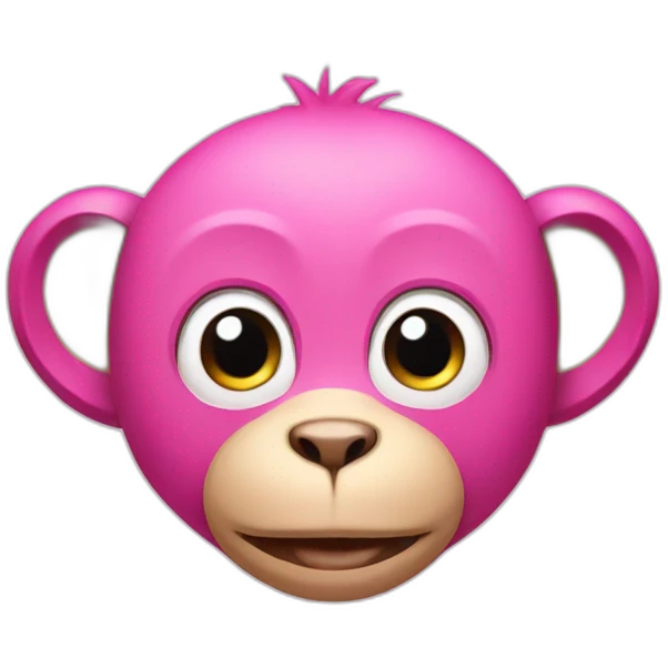 pink monkey emoji