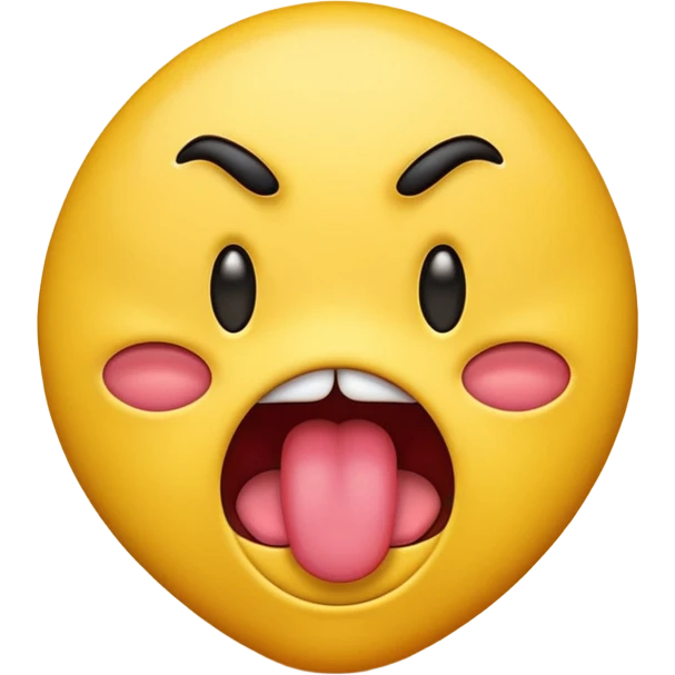 emoji with tongue out while shaking its head emoji