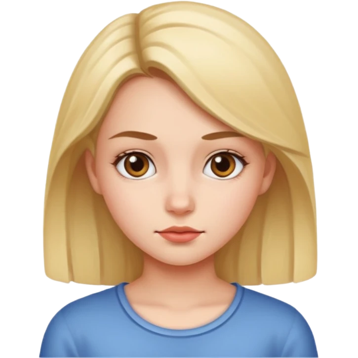 girl doing a side eye emoji