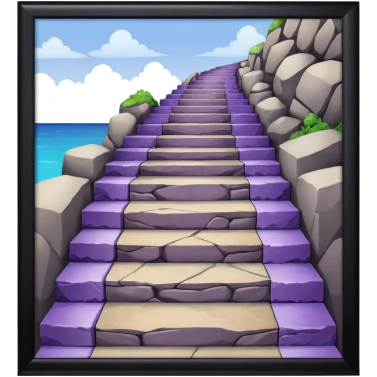 42-foot purple steps in map emoji