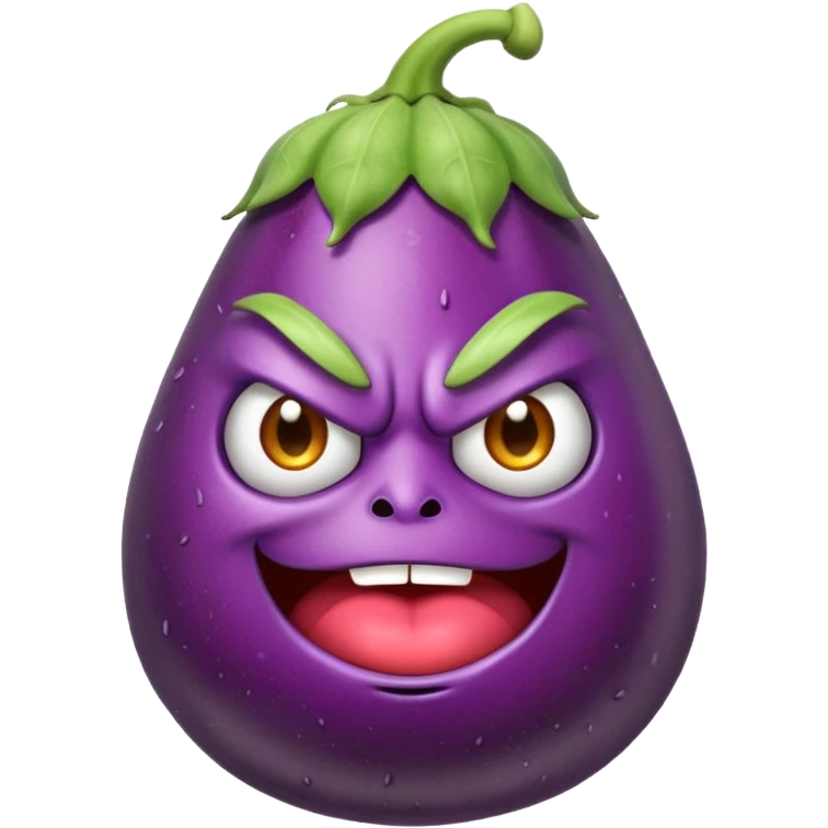 angry eggplant emoji