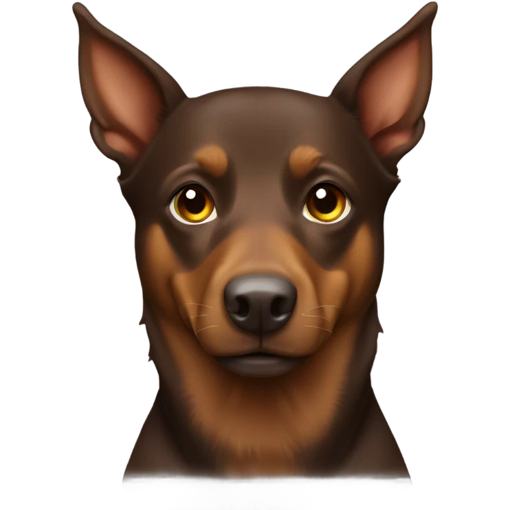 Brown Australian kelpie emoji