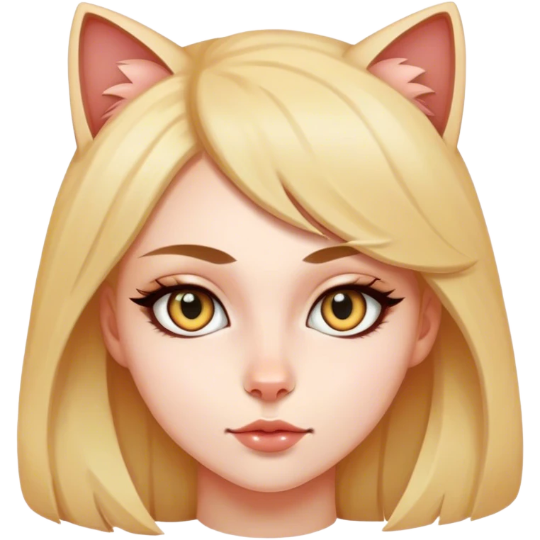 Girl cat eyes emoji