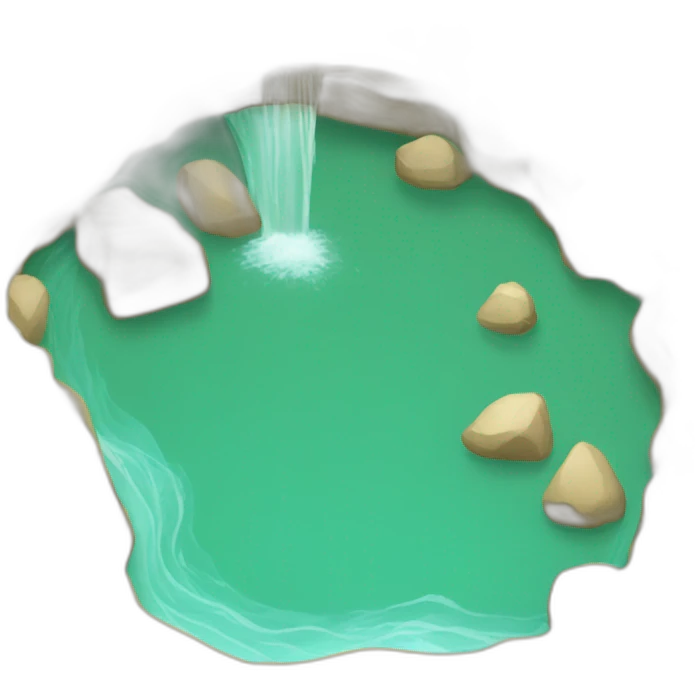 Río de agua emoji