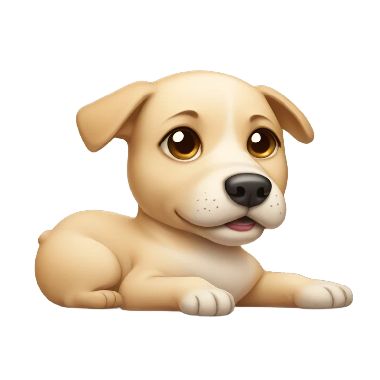 Pregnant dog  emoji