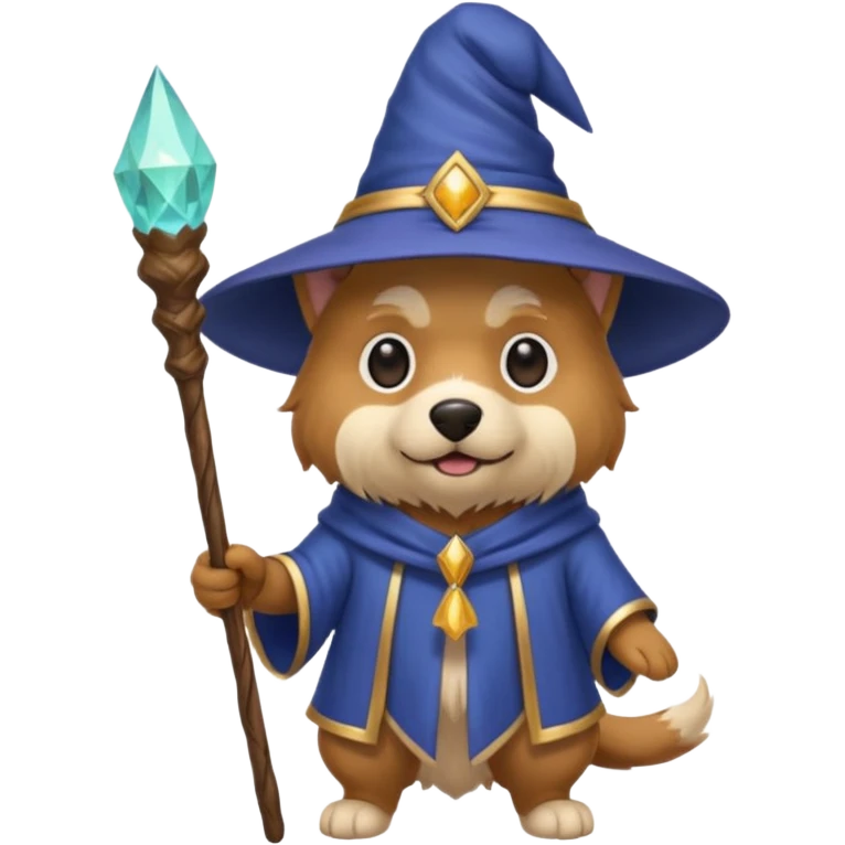 Dog wizard emoji