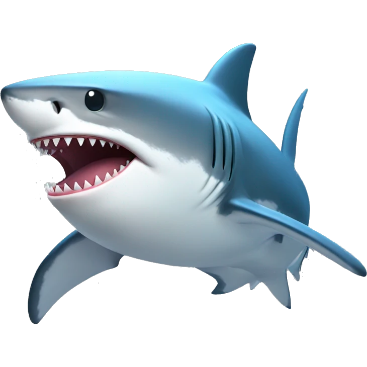 Shark with laser on its head emoji