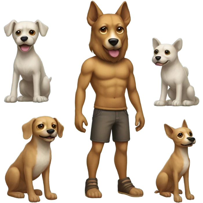A dogman emoji