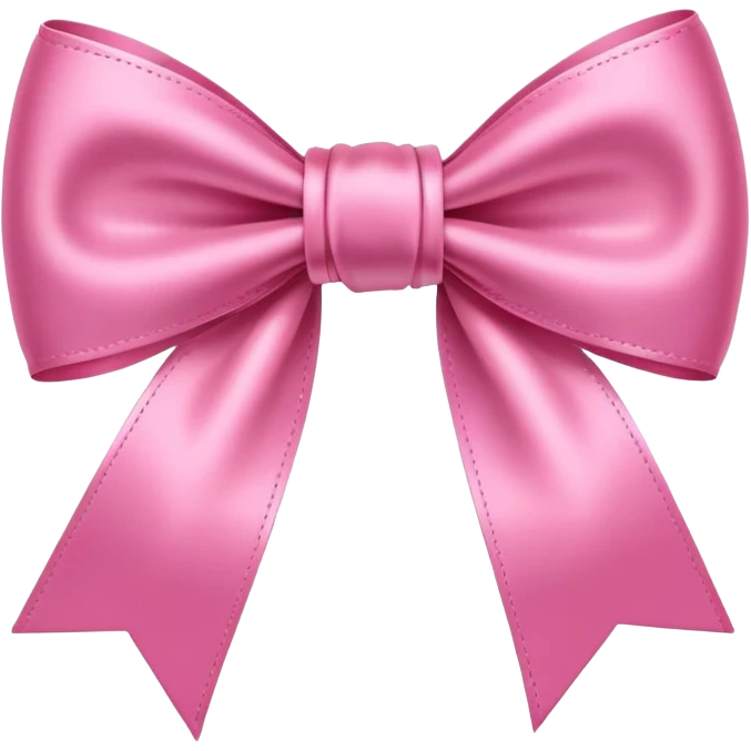 Pink bow emoji