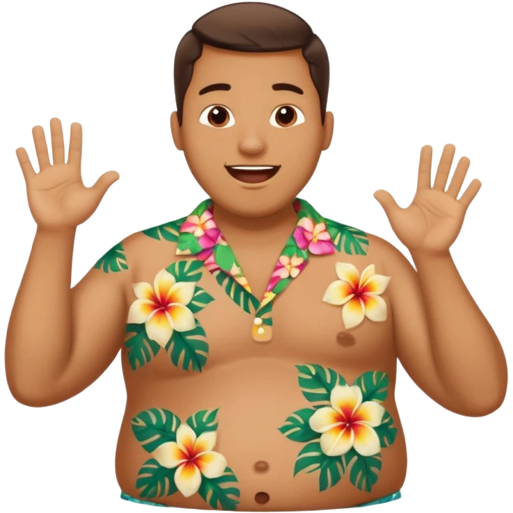 guy slapping his fat belly and he is in glee emoji