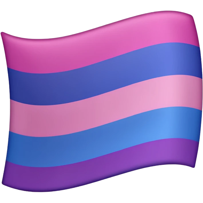 Bisexual pride flag emoji