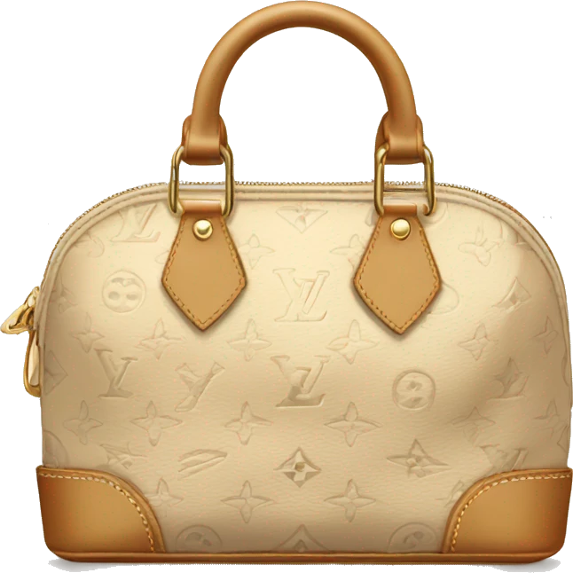 Beige Luis Vuitton Handbag emoji