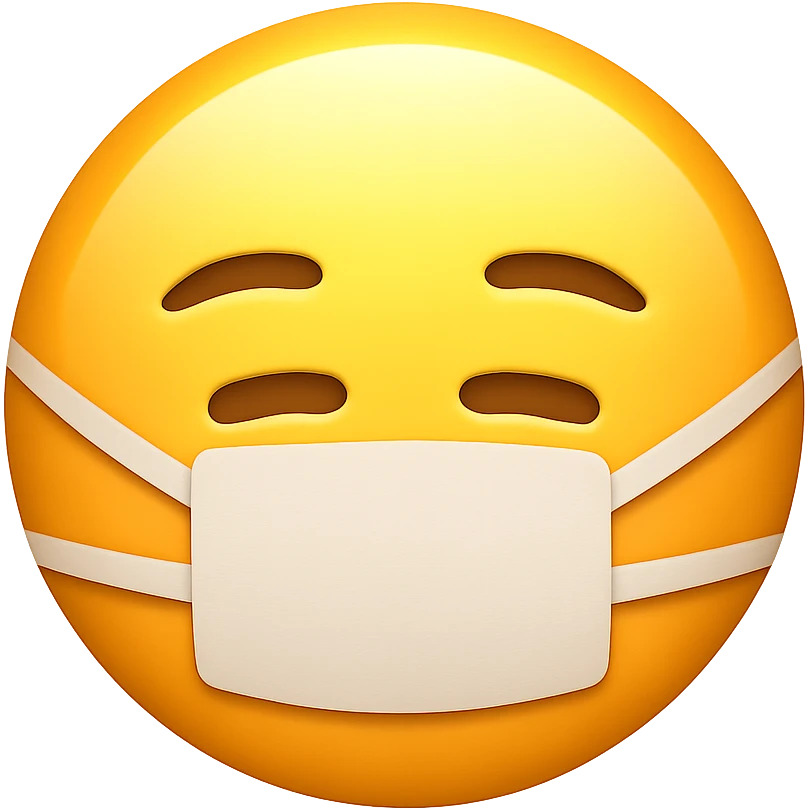 face with medical mask emoji emoji