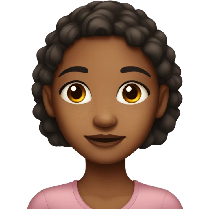 Hyper pigmentation girl  emoji