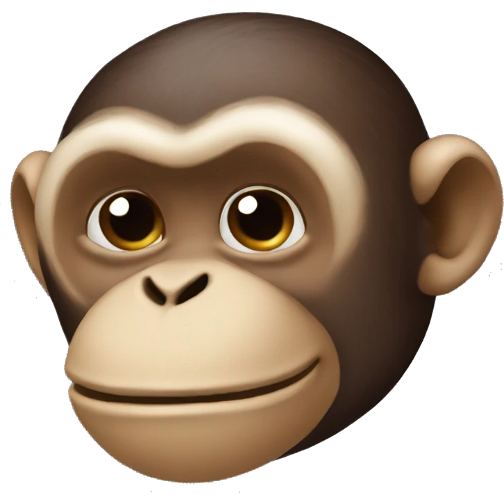 Kissing monkey emoji