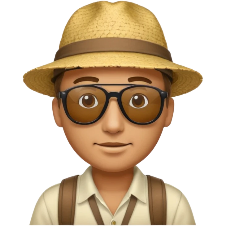 Male tourist in Peru emoji