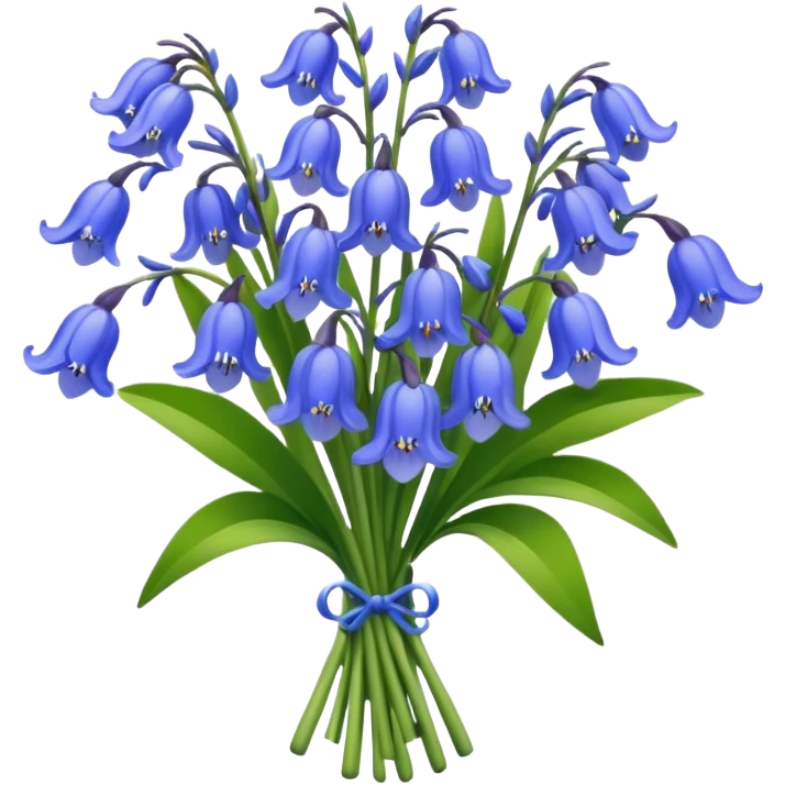bouquet of bluebells emoji