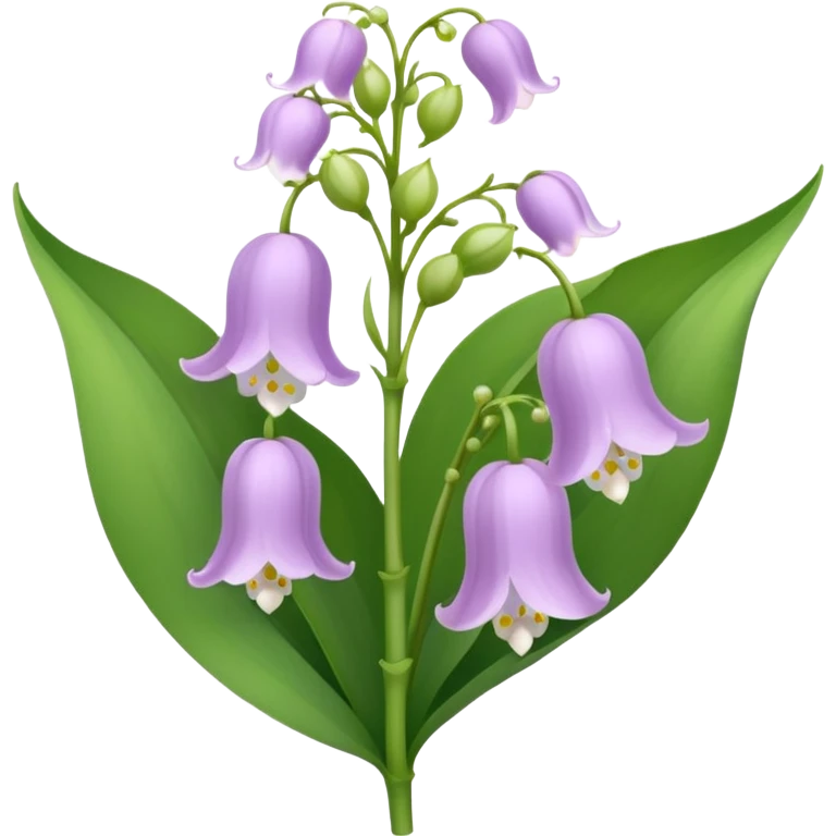 Light purple lily of the valley  emoji