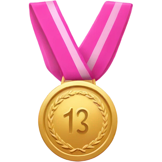 PINK AWARD MEDAL emoji