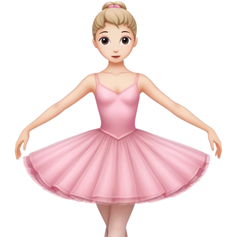 Ballerina in a pink dress emoji
