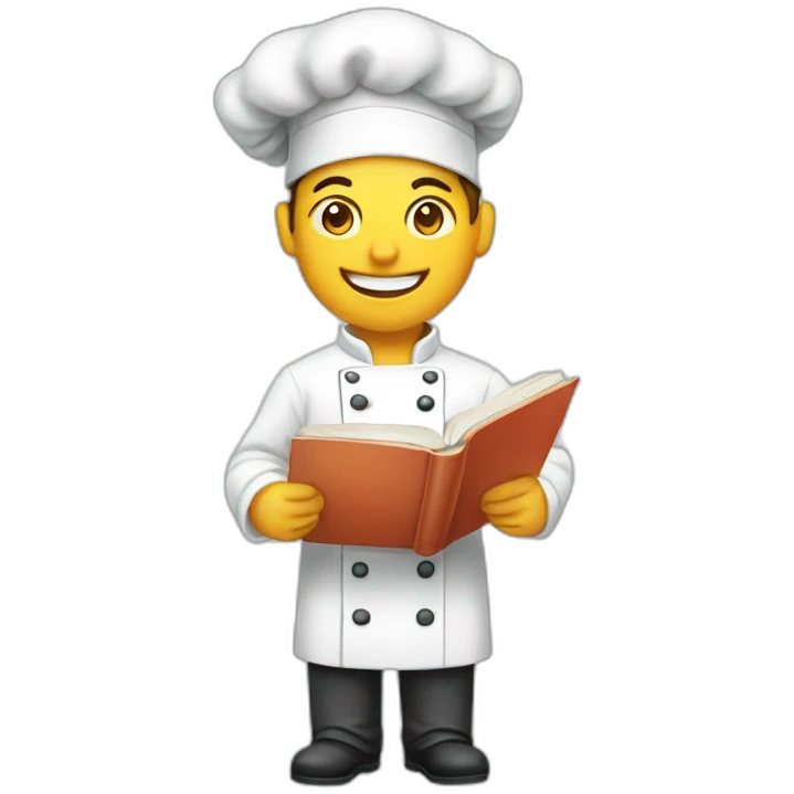 chef cooking book emoji