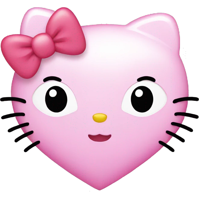 Hello kitty heart  emoji