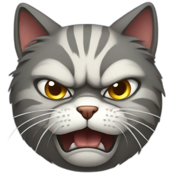 Angry cat emoji
