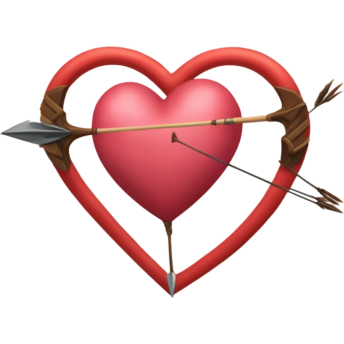 Heart bow and arrow  emoji