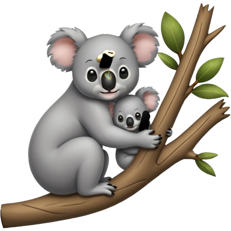 Koala wit mom emoji