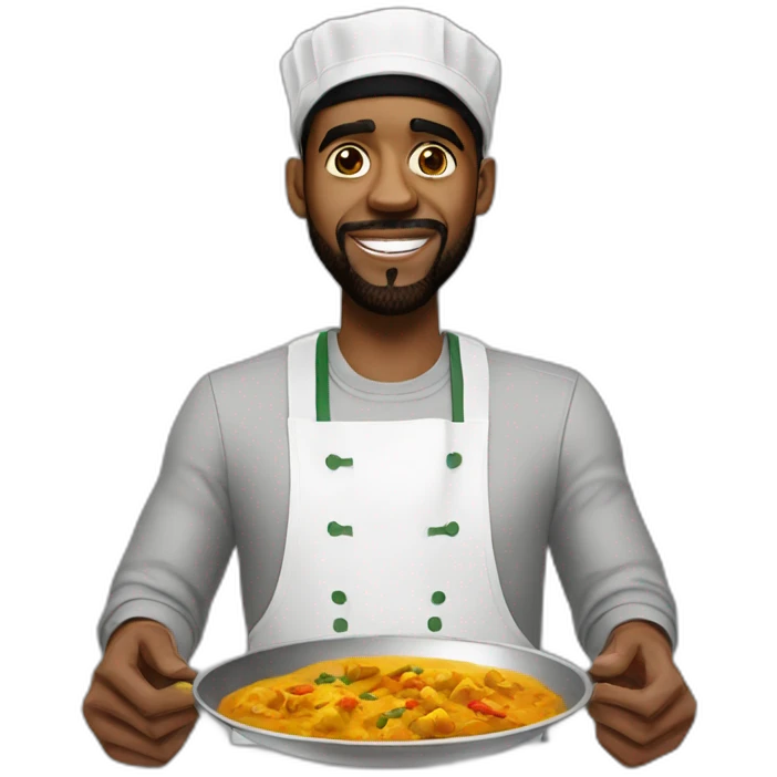 Kyrie Irving cooking curry emoji