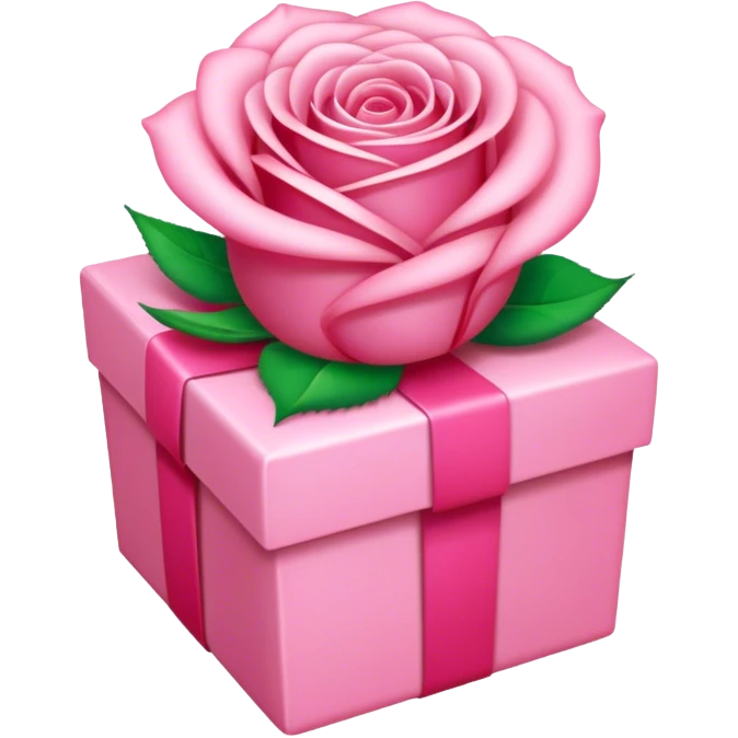 Cadeau rose clair avec des étincelle  emoji