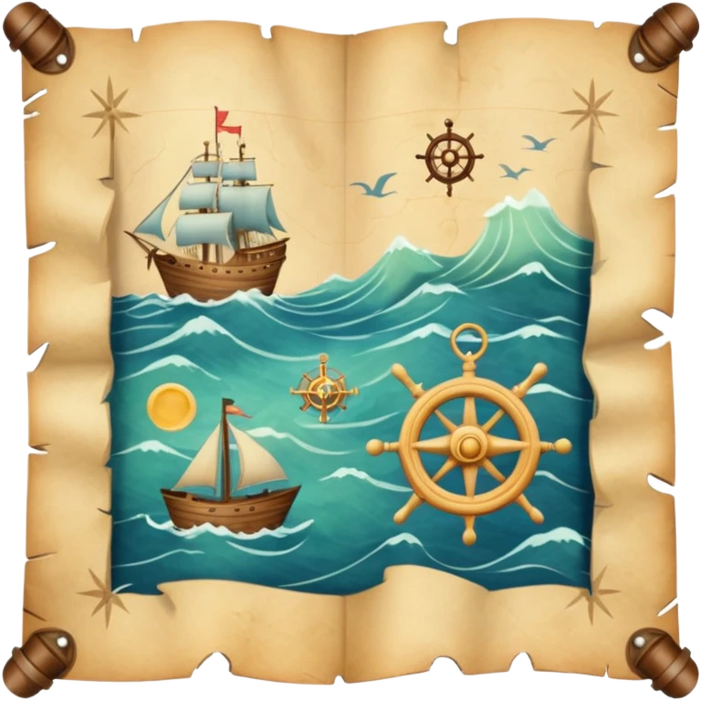 sea navigation map. emoji