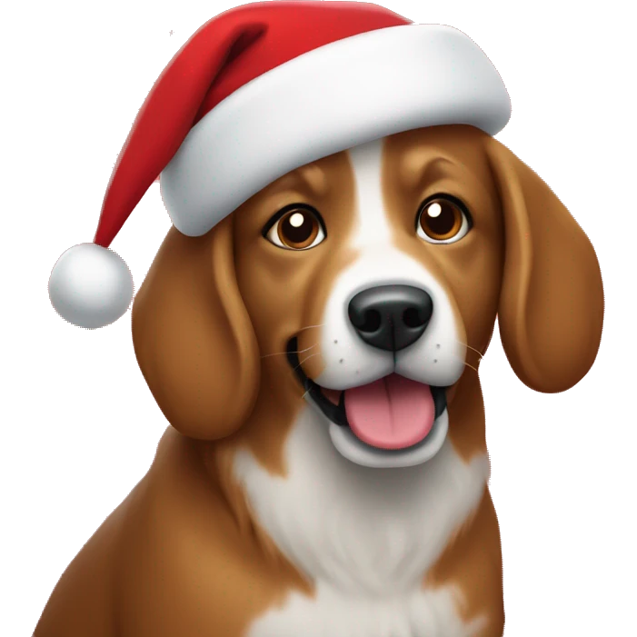 Red Christmas dogs emoji