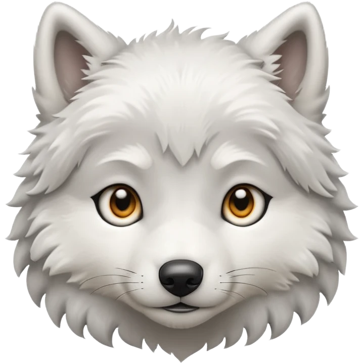 white wolf puppy emoji