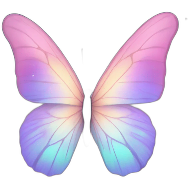 Pastel nebula butterfly emoji