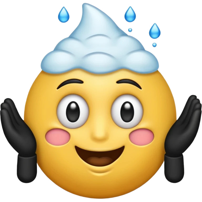 Un emoji idiot en l’aire qui fait peur emoji