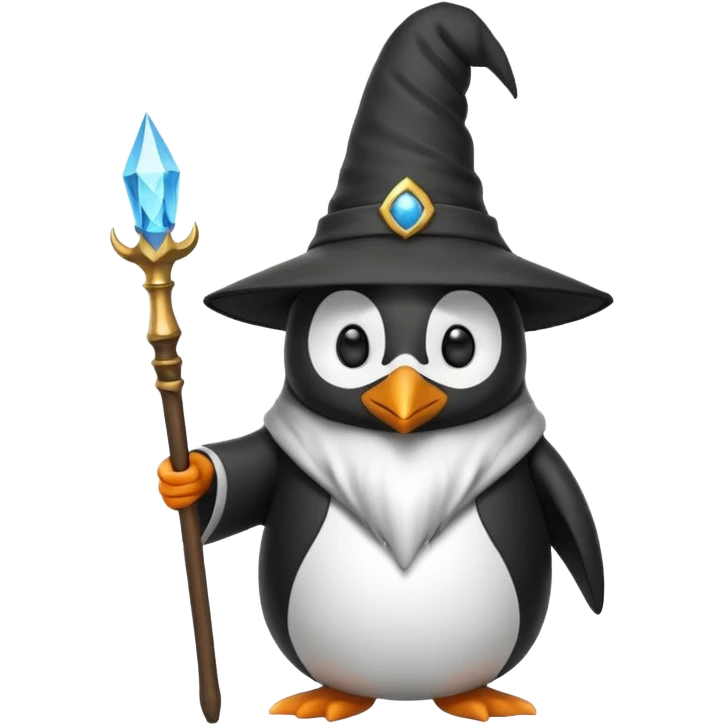 Penguin Wizard emoji