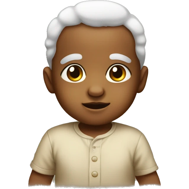 A baby that's really old emoji