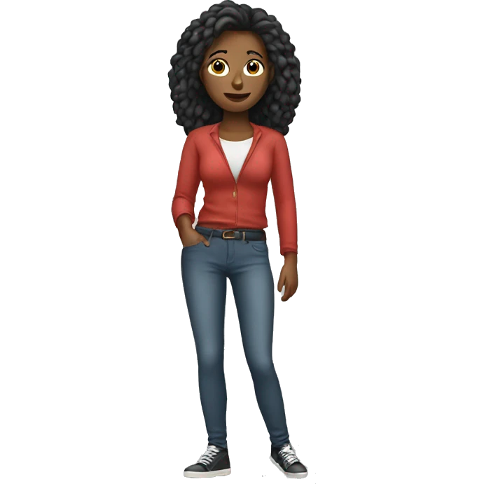 Woman with tight pants emoji