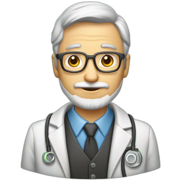 cientifico de datos profesor de 50 años emoji