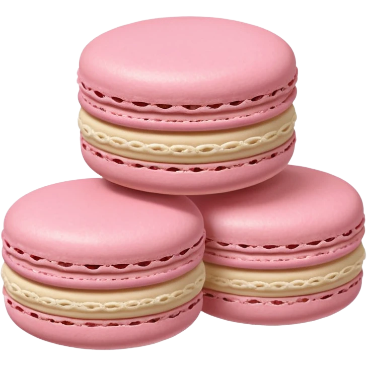 Light pink macarons emoji