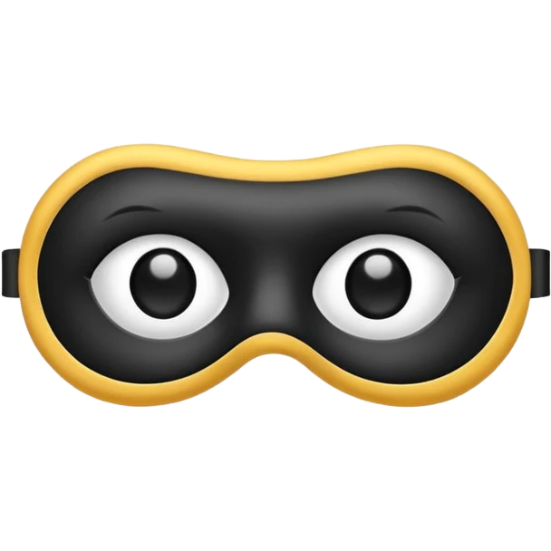 Blindfold – soft black eye mask emoji